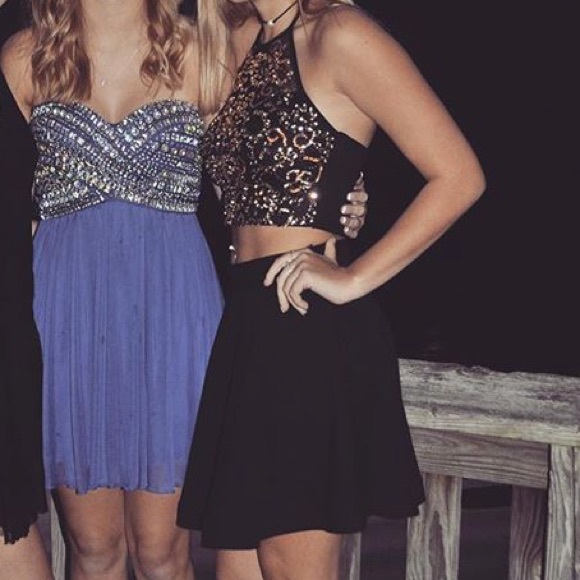 all black hoco outfit